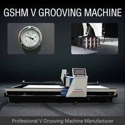Воздушное охлаждение Высокоскоростной CNC V Grooving Machine для вывески и обработки нержавеющей стали